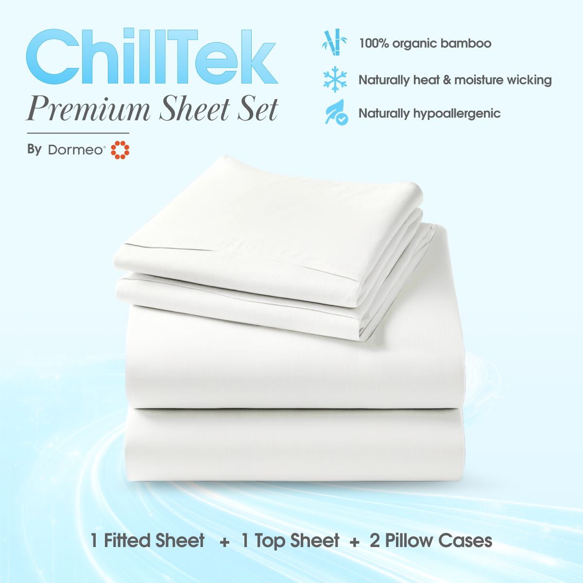 L'ensemble de draps Chilltek Premium
